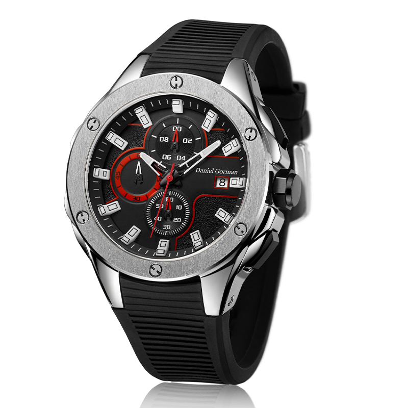 Značka Daniel Gormantop Luxury Sport Watch Men Vojenské hodinky Blue Rubber popruh Automatic C Watches RM2205