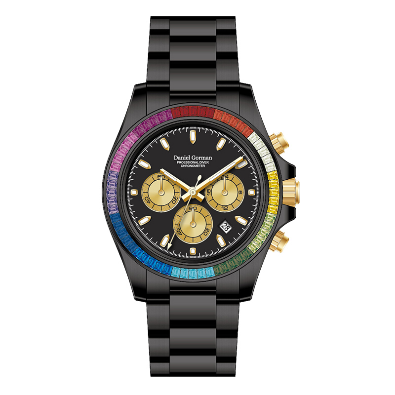 Luxusní hodinky Watchdggg9003 křemenné zkřetové oceli