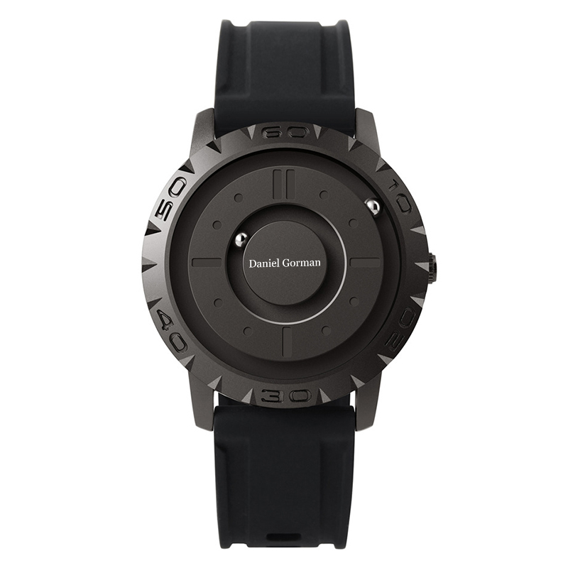 Daniel Gorman GO14 Magnetic Bead Men \\\\\'s Watch Personalizované kreativní sportovní hodinky Cool Borderless Fashion Design znerezové oceli vodotěsné hodinky